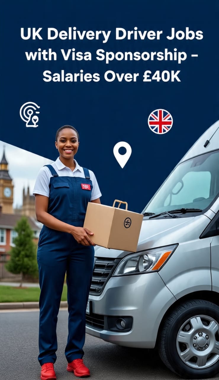 UK Delivery Driver Jobs with Visa Sponsorship – Salaries Over £40K