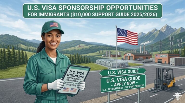 U.S. Visa Sponsorship Opportunities for Immigrants ($10,000 Support Guide 2025/2026)